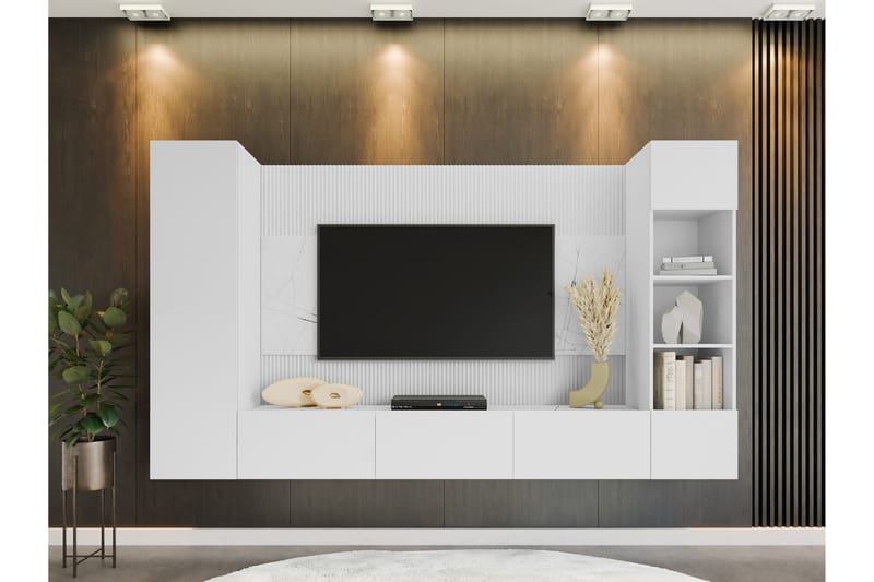 Bernice TV-skab 260x38 cm - Hvid - Møbler - TV borde & mediemøbler - TV-skab