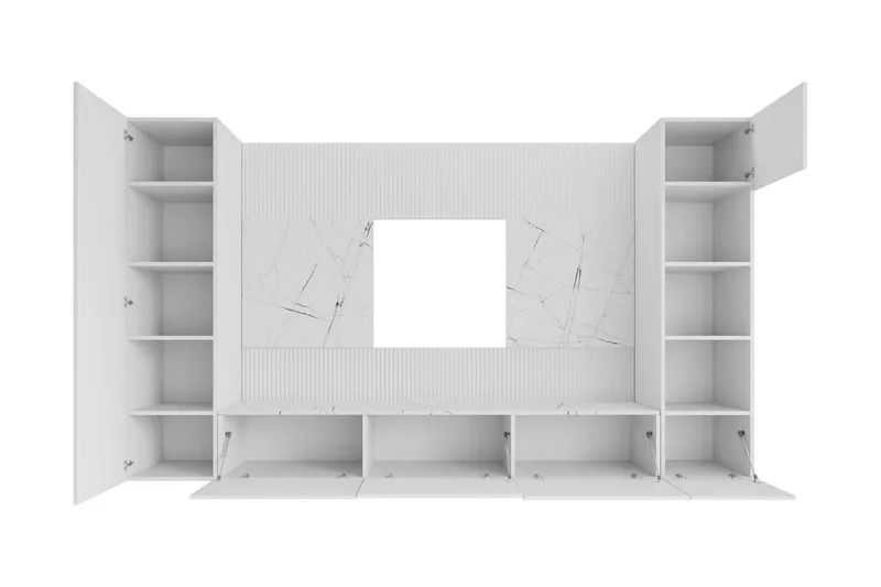 Bernice TV-skab 260x38 cm - Sort - Møbler - TV borde & mediemøbler - Tv-møbelsæt