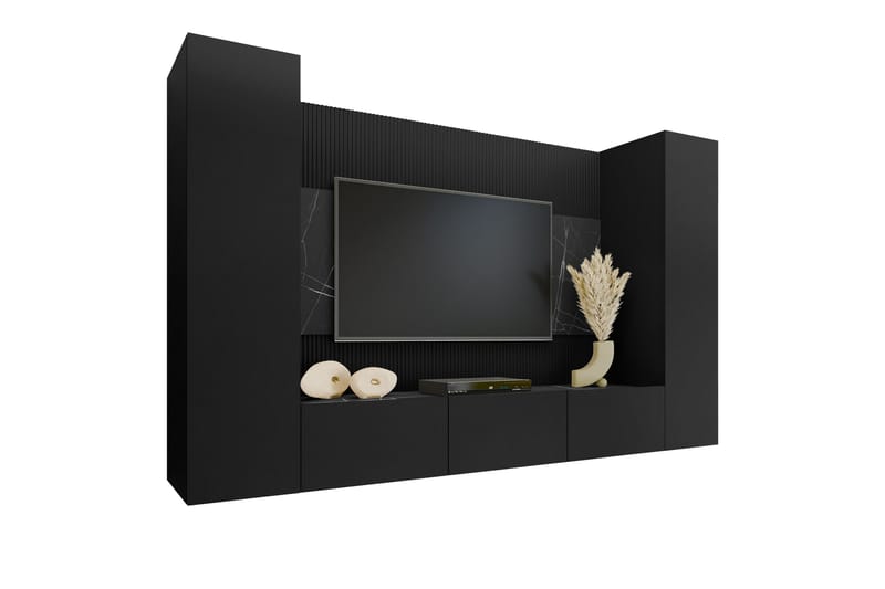 Bernice TV-skab 260x38 cm - Sort - Møbler - TV borde & mediemøbler - TV-skab