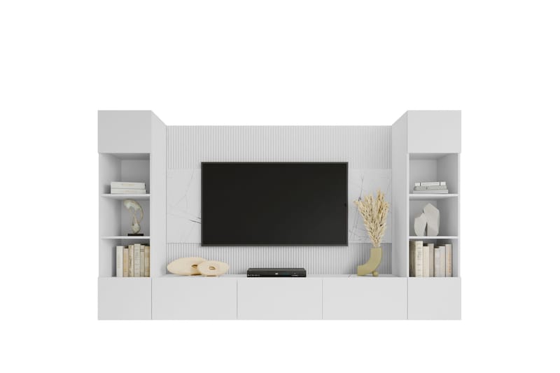 Bernice Tv-skab 38x150 cm, Hvid