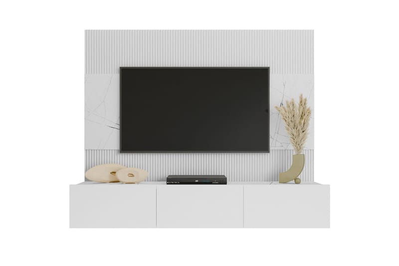 Bernice Tv-skab 38x150 cm, Hvid