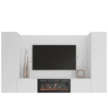 Bernice TV-vægskab 260 cm elpejs med varmefunktion og LED-belysning