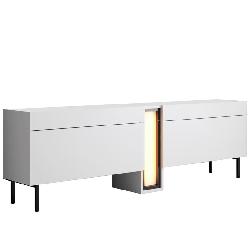 Berriaren TV-bænk 180 cm, Hvid