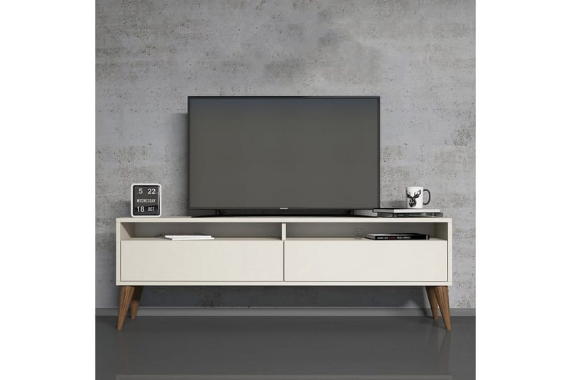 Bexheti TV-bænk 150 cm - Creme - Møbler - TV borde & mediemøbler - TV-borde
