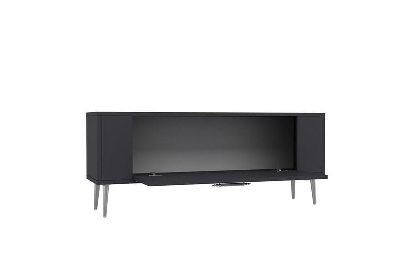 Beyra TV-bænk 120 cm - Antracit/Sølv - Møbler - TV borde & mediemøbler - TV-borde