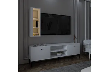 Bien Tv-bord 150 cm med Opbevaring i Malet Træ - Hvid - Møbler - TV borde & mediemøbler - TV-borde