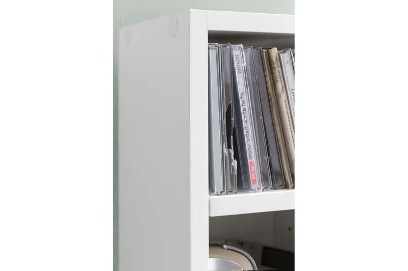Bogreol 21 cm i Malet Træ - Hvid - Opbevaring - Hylder & Reoler - Bogreol