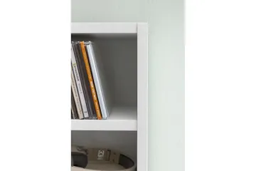 Bogreol 21 cm i Malet Træ - Hvid - Opbevaring - Hylder & Reoler - Bogreol