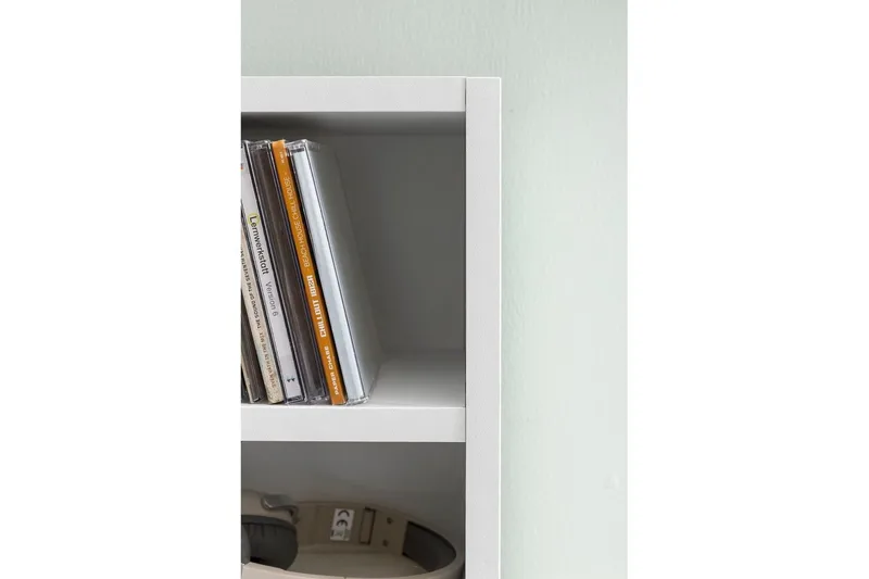 Bogreol 21 cm i Malet Træ - Hvid - Opbevaring - Hylder & Reoler - Bogreol