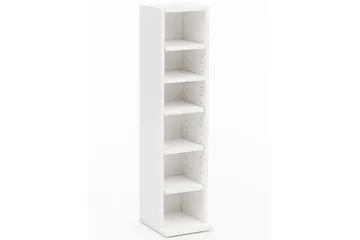 Bogreol 21 cm i Malet Træ - Hvid - Opbevaring - Hylder & Reoler - Bogreol
