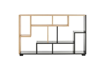 Bogreol Alma Lyst træ, sort - Lyst træ, sort - Opbevaring - Hylder & Reoler - Bogreol