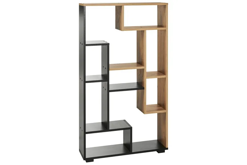 Bogreol Alma Lyst træ, sort - Lyst træ, sort - Opbevaring - Hylder & Reoler - Bogreol