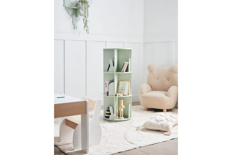 Bogreol Caney Grøn - Grøn - Møbler - Børnemøbler - Opbevaring børneværelse - Hylde børneværelse