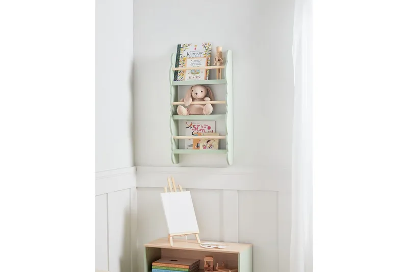 Bogreol Rigolet Grønt, lyst træ - Grønt, lyst træ - Opbevaring - Hylder & Reoler - Bogreol