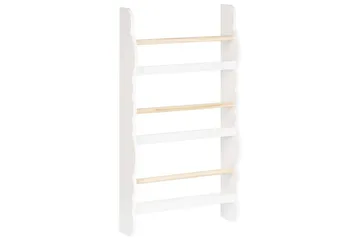 Bogreol Rigolet Hvid, Lys Træ