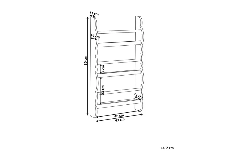 Bogreol Rigolet Hvid, Lys Træ - Hvid, Lys Træ - Opbevaring - Hylder & Reoler - Bogreol