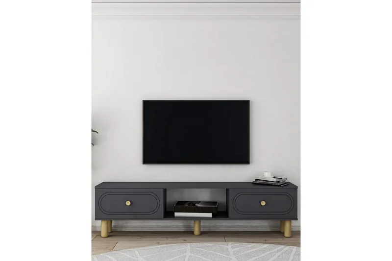 Bohem TV-bænk 150x30 cm - Antracit - Møbler - TV borde & mediemøbler - Mediestativ & vægbeslag