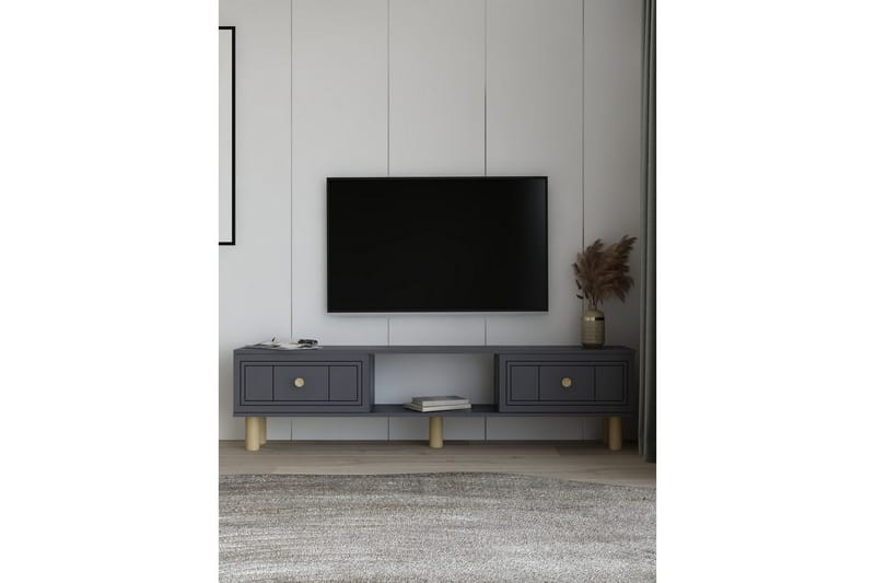 Bohem TV-bænk 150x30 cm - Antracit - Møbler - TV borde & mediemøbler - Mediestativ & vægbeslag