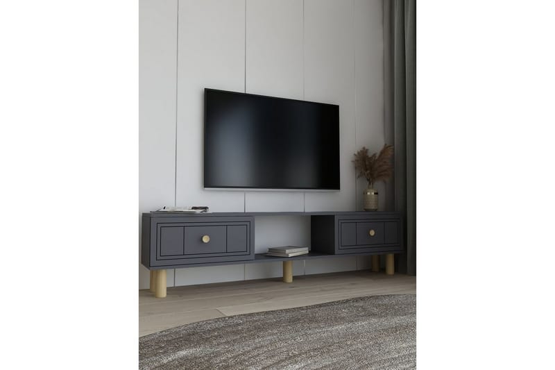 Bohem TV-bænk 150x30 cm - Antracit - Møbler - TV borde & mediemøbler - Mediestativ & vægbeslag