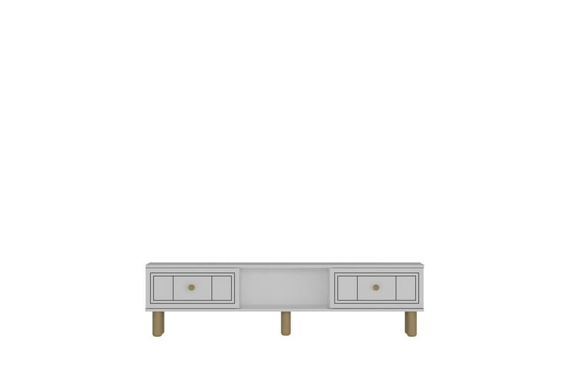 Bohem TV-bænk 150x30 cm - Hvid - Møbler - TV borde & mediemøbler - Mediestativ & vægbeslag