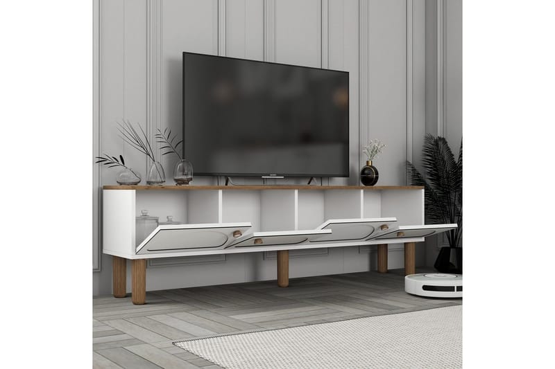 Bohemian TV-bænk 180 cm - Hvid - Møbler - TV borde & mediemøbler - TV-borde
