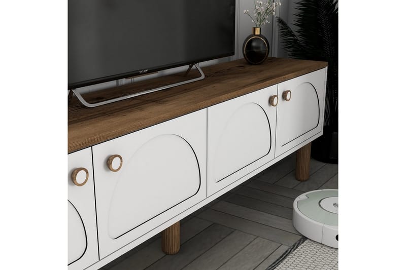 Bohemian TV-bænk 180 cm - Hvid - Møbler - TV borde & mediemøbler - TV-borde
