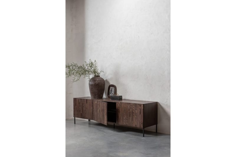 Bono Gulvstående Tv-bord 180 cm med Opbevaring i Ask - Brun - Møbler - TV borde & mediemøbler - TV-borde