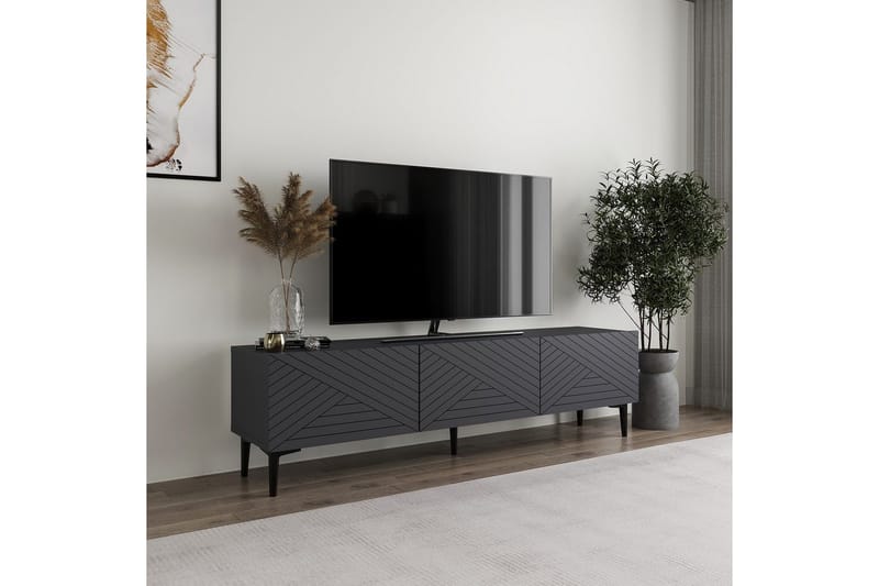 Botswana TV-bord 160 cm - Antracit - Møbler - TV borde & mediemøbler - TV-borde