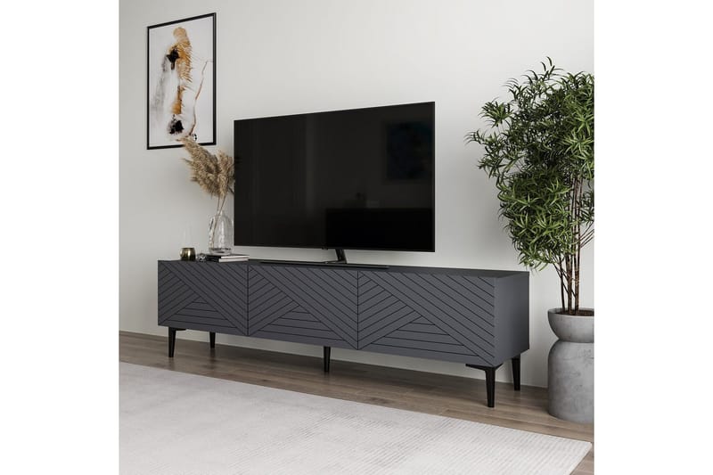 Botswana TV-bord 160 cm - Antracit - Møbler - TV borde & mediemøbler - TV-borde