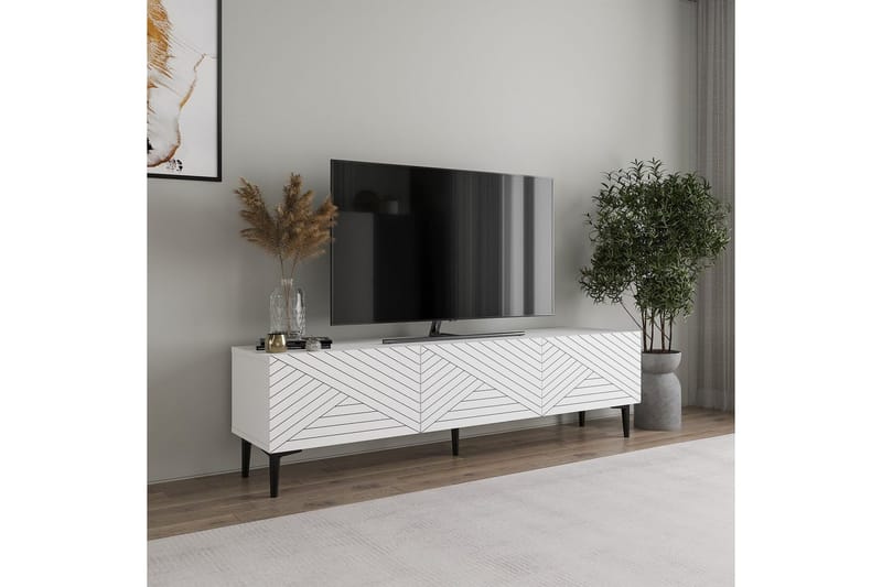 Botswana TV-bord 160 cm - Hvid - Møbler - TV borde & mediemøbler - TV-borde