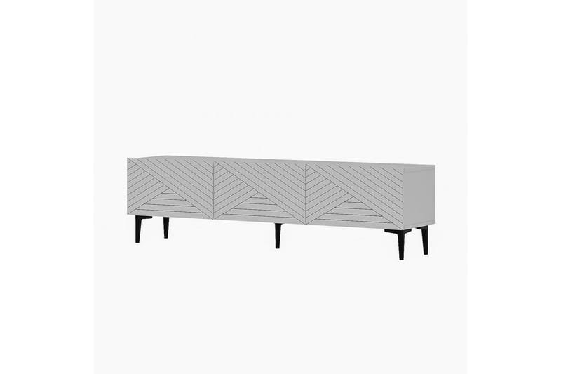 Botswana TV-bord 160 cm - Hvid - Møbler - TV borde & mediemøbler - TV-borde