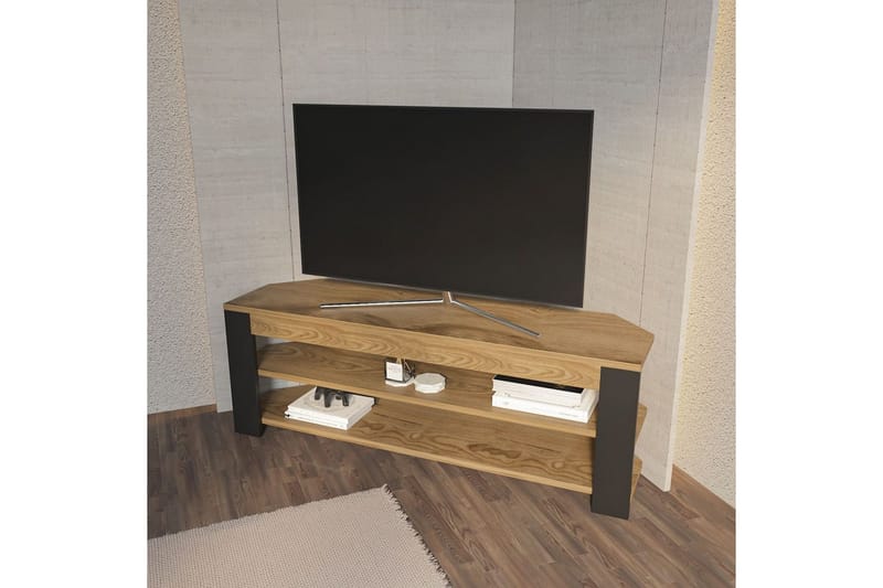 Bralyn TV-bænk 120 cm - Eg/Antracit - Møbler - TV borde & mediemøbler - TV-borde