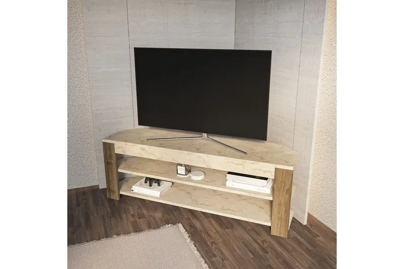 Bralyn TV-bænk 120 cm - Hvid/Eg - Møbler - TV borde & mediemøbler - TV-borde
