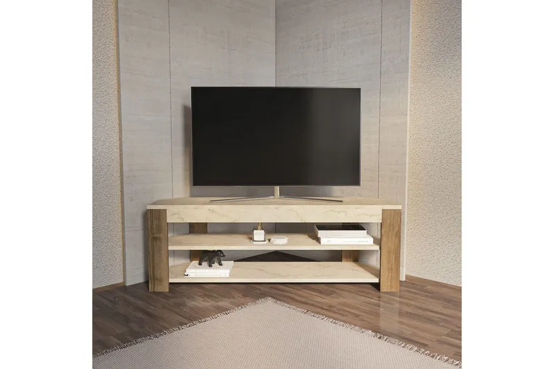 Bralyn TV-bænk 120 cm - Hvid/Eg - Møbler - TV borde & mediemøbler - TV-borde