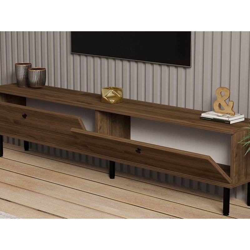 Bravic TV-bænk 160 cm - Brun - Møbler - TV borde & mediemøbler - TV-borde