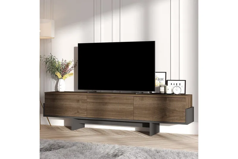 Brin Tv-bænk 180 cm - Brun/Sort - Møbler - TV borde & mediemøbler - TV-borde