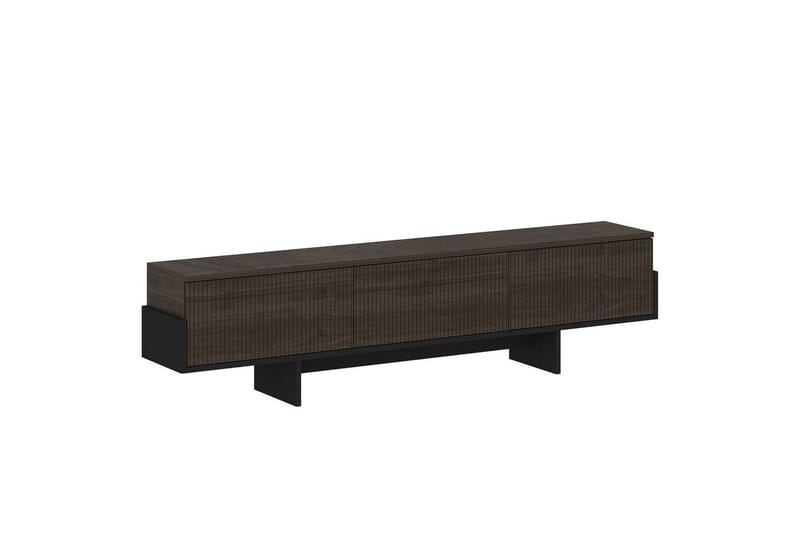 Brin Tv-bænk 180 cm, Brun/Sort