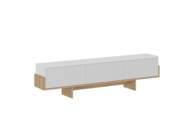 Brin Tv-bænk 180 cm - Natur/Hvid - Møbler - TV borde & mediemøbler - TV-borde