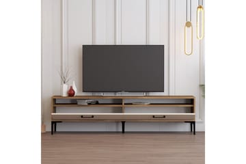 Brutorp TV-bænk 180 cm - Valnød/Creme - Møbler - TV borde & mediemøbler - TV-borde