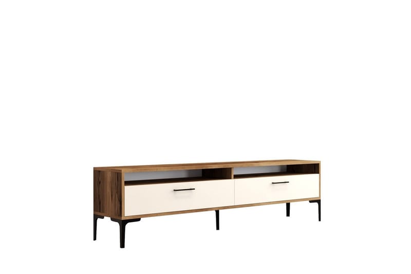 Brutorp TV-bænk 180 cm, Valnød/Creme