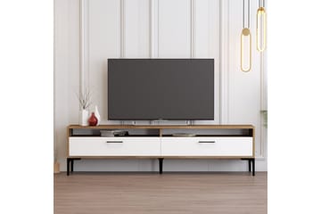 Brutorp Tv-bænk 180 cm - Valnød/Hvid - Møbler - TV borde & mediemøbler - TV-borde
