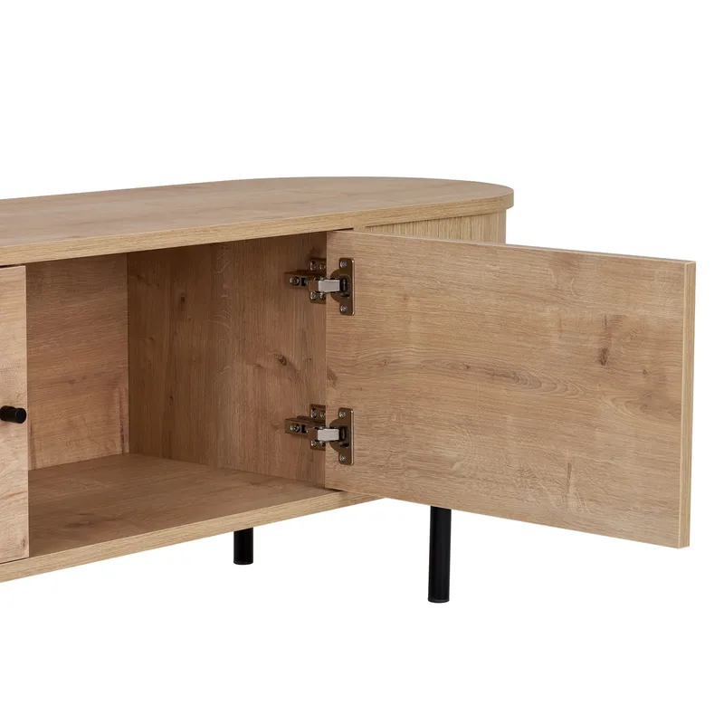Bryric TV-bænk 180 cm - Sapphire Oak/Sort - Møbler - TV borde & mediemøbler - TV-borde