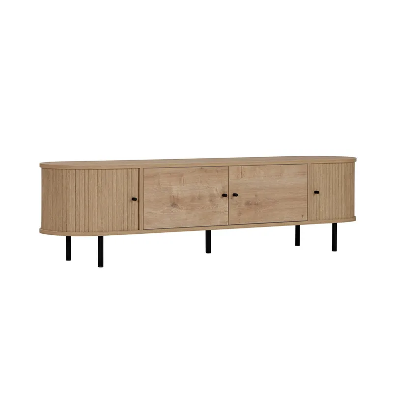 Bryric TV-bænk 180 cm, Sapphire Oak/Sort