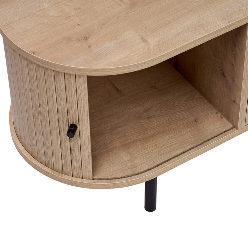Bryric TV-bænk 180 cm - Sapphire Oak/Sort - Møbler - TV borde & mediemøbler - TV-borde