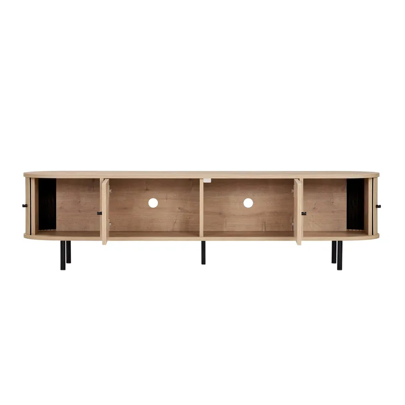 Bryric TV-bænk 180 cm - Sapphire Oak/Sort - Møbler - TV borde & mediemøbler - TV-borde