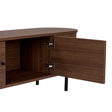 Bryric TV-bænk 180 cm - Valnød/Sort - Møbler - TV borde & mediemøbler - TV-borde