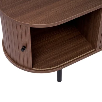 Bryric TV-bænk 180 cm - Valnød/Sort - Møbler - TV borde & mediemøbler - TV-borde