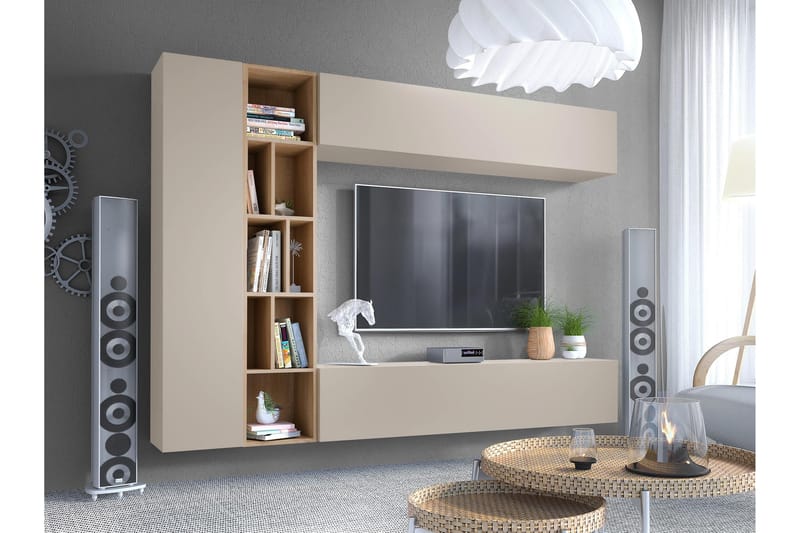 Bulet TV-møbelsæt 224x33 cm - Beige - Møbler - TV borde & mediemøbler - Tv-møbelsæt