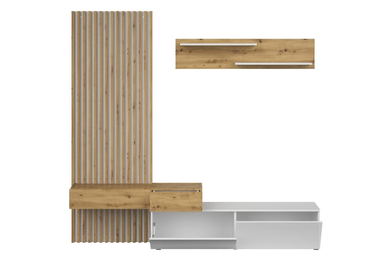 Bunkar TV-møbelsæt 210x43 cm - Brun / Sort - Møbler - TV borde & mediemøbler - Tv-møbelsæt