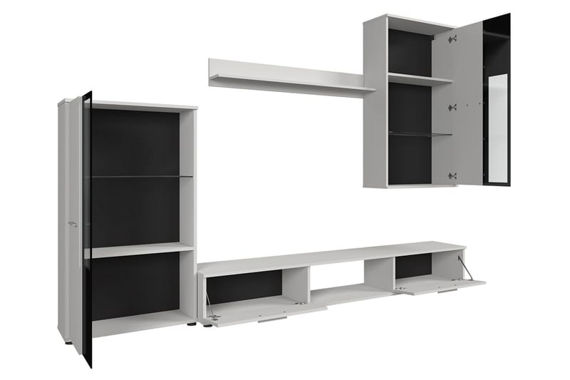 Bunta TV-møbelsæt 235x40 cm - Hvid - Møbler - TV borde & mediemøbler - Tv-møbelsæt